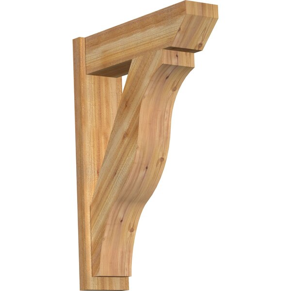 Ekena Millwork Funston Slat Rough Sawn Outlooker, Western Red Cedar, 8"W x 28"D x 40"H OUT08X28X40FST06RWR - main